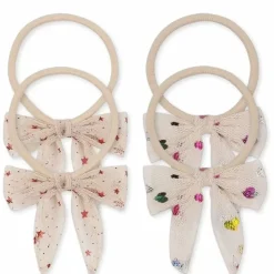 Konges Slojd Haarelastiekjes Bowie Heart Of Gold/Etoile