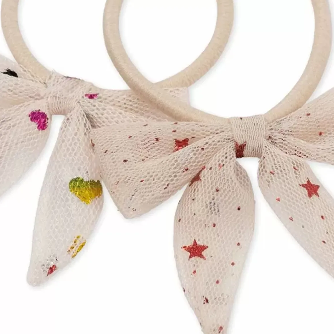 Konges Slojd Haarelastiekjes Bowie Heart Of Gold/Etoile