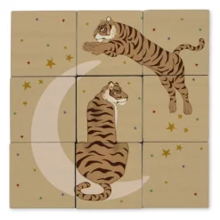 Konges Slojd Houten Blokkenpuzzel Multi Color