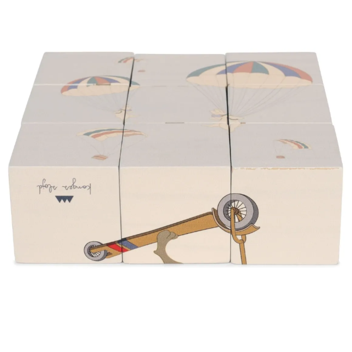 Konges Slojd Houten Blokkenpuzzel Multi Color