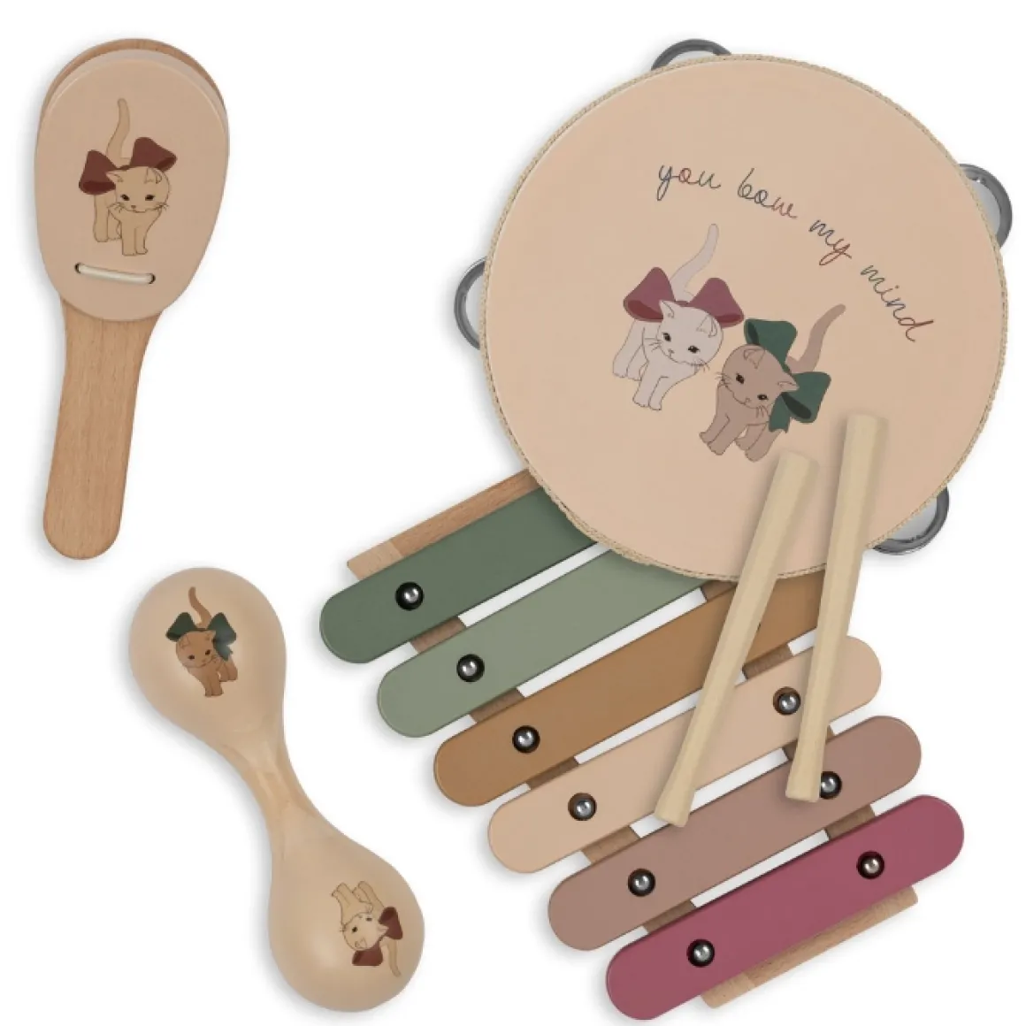 Konges Slojd Houten Muziekset Bow Kitty