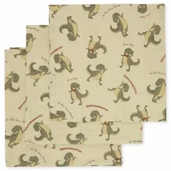 Konges Slojd Hydrofiele Doeken Dansosaurus (3St)