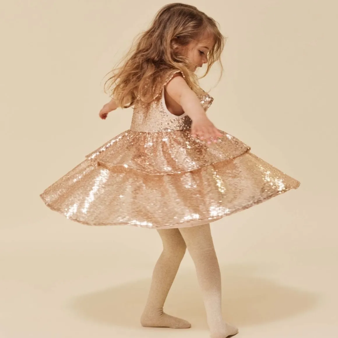 Konges Slojd Jurk Starla Gold Blush