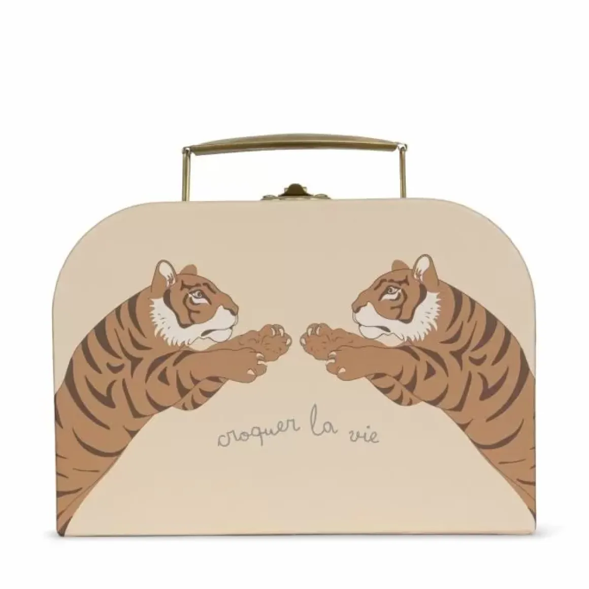 Konges Slojd Kartonnen Koffertjes Tiger Sand | Set Van 2