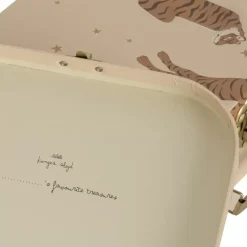 Konges Slojd Kartonnen Koffertjes Tiger Sand | Set Van 2