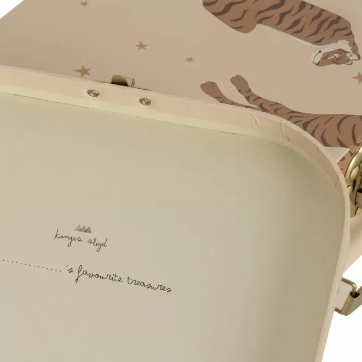 Konges Slojd Kartonnen Koffertjes Tiger Sand | Set Van 2