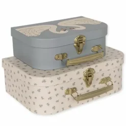 Konges Slojd Kartonnen Koffertjes Swan | Set Van 2