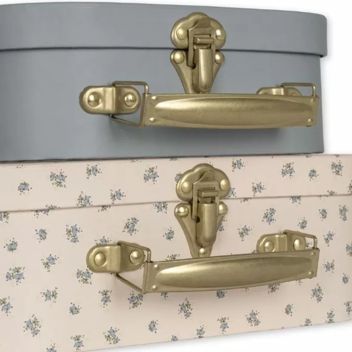 Konges Slojd Kartonnen Koffertjes Swan | Set Van 2