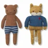 Konges Slojd Mini Knuffels Foxie Friends (2St)