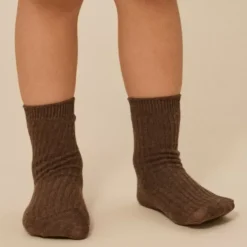 Konges Slojd Rib Sokken Grey/Ment/Brown (3St)