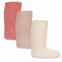 Konges Slojd Rib Sokken Mix Rose 3St