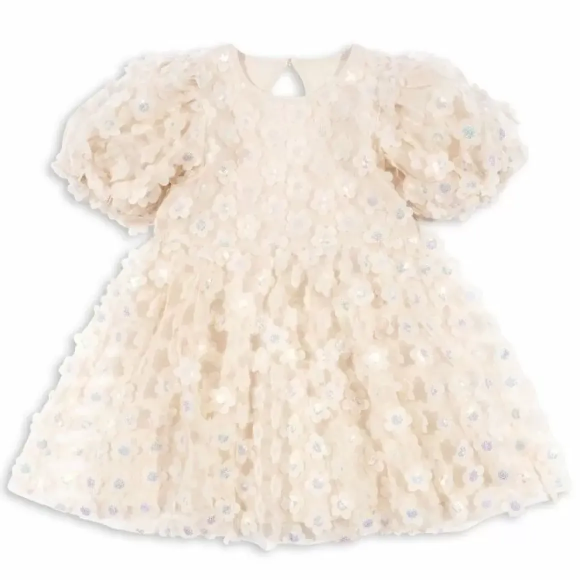 Konges Slojd Sally Pearled Ivory Jurk | Luxe Meisjesjurk