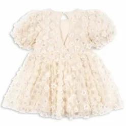 Konges Slojd Sally Pearled Ivory Jurk | Luxe Meisjesjurk