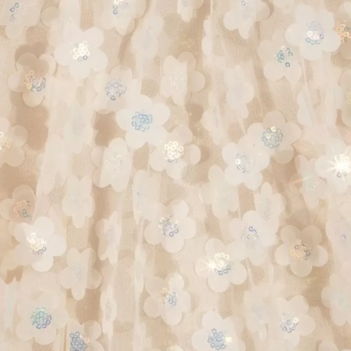 Konges Slojd Sally Pearled Ivory Jurk | Luxe Meisjesjurk