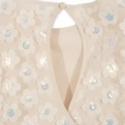 Konges Slojd Sally Pearled Ivory Jurk | Luxe Meisjesjurk