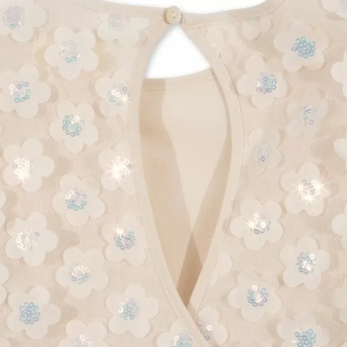 Konges Slojd Sally Pearled Ivory Jurk | Luxe Meisjesjurk