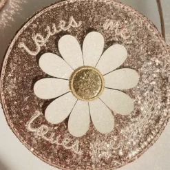 Konges Slojd Schoudertas Daisy Cameo Rose Glitter