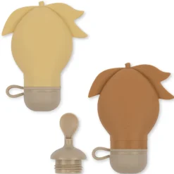 Konges Slojd Siliconen Smoothiezakjes Limonade/Caramel (2St)