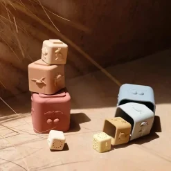 Konges Slojd Siliconen Stapeltoren Quarry Blue Mix