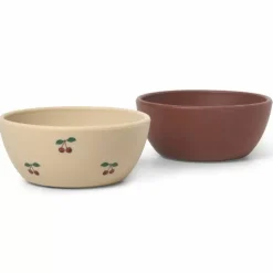 Konges Slojd Snack Box (2St) Cherry/ Mocca