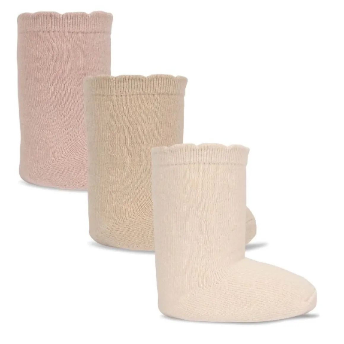 Konges Slojd Sokken Rose/Off White/Almond (3St)