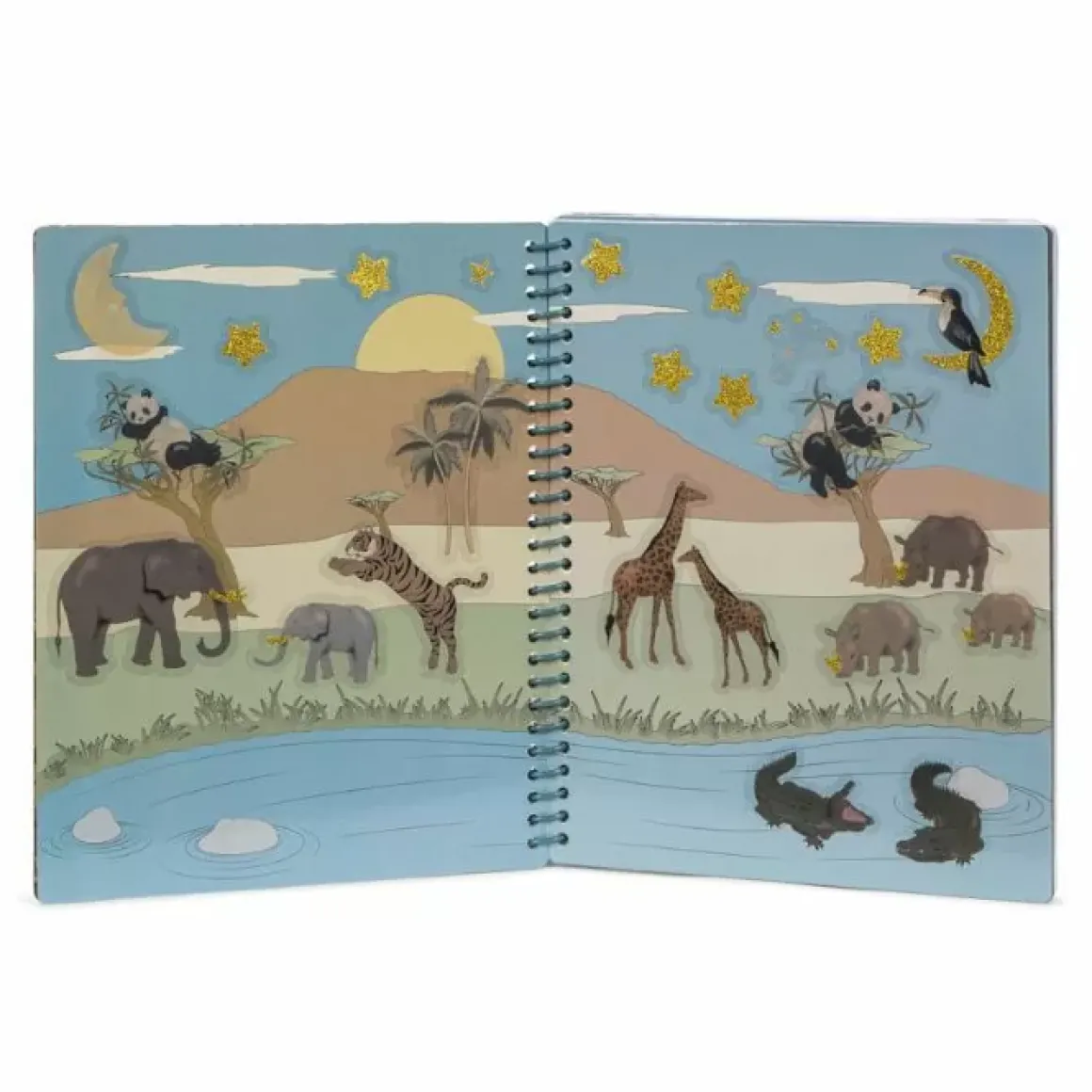 Konges Slojd Stickerboek Groen - Creatief Plezier Met Stickers