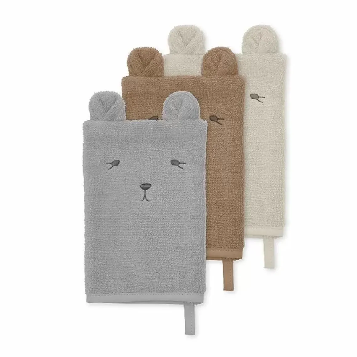 Konges Slojd Washandjes Animal Bear (3St)