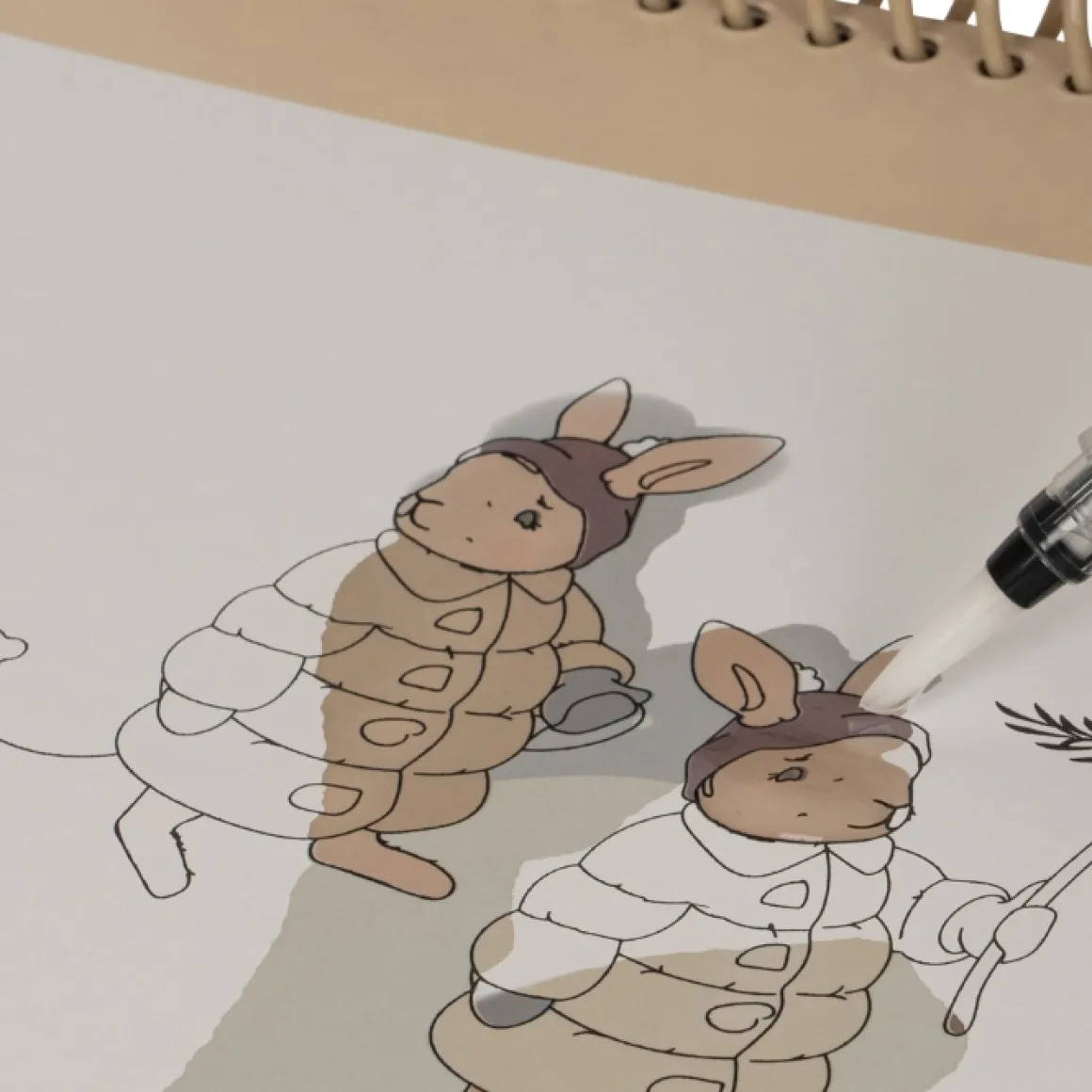 Konges Slojd Waterkleurboek Christmas Red