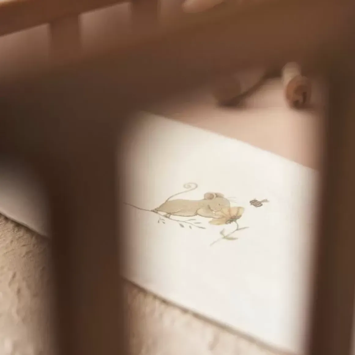 Laken Wieg 75X100Cm Dreamy Mouse