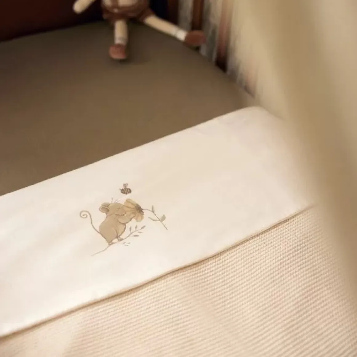 Laken Wieg 75X100Cm Dreamy Mouse