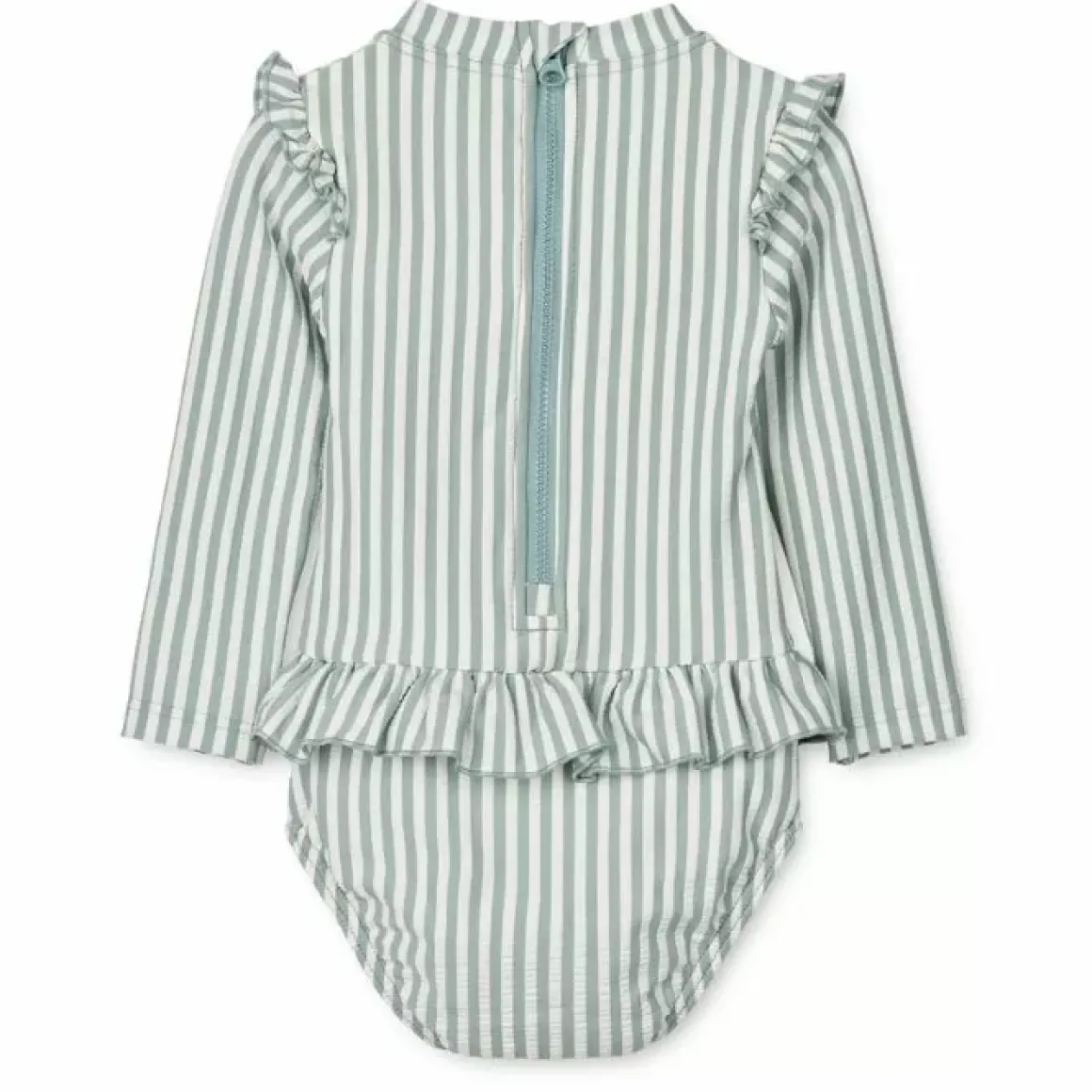 Lange Mouw Liewood Badpak Sille Stripe Sea Blue/White Bestellen - Shop Nu!