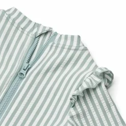 Lange Mouw Liewood Badpak Sille Stripe Sea Blue/White Bestellen - Shop Nu!