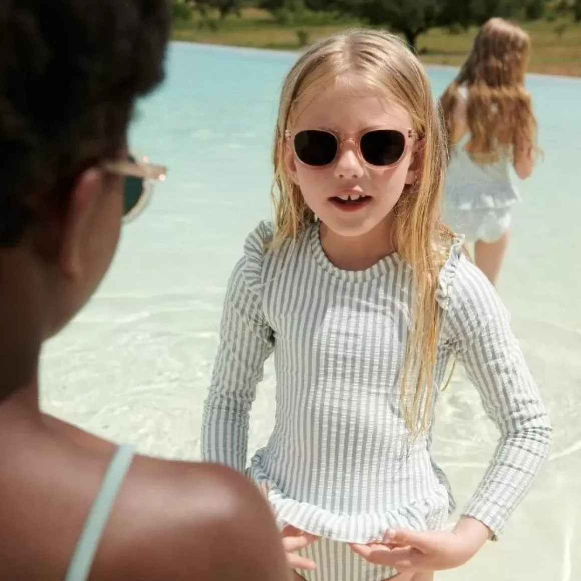 Lange Mouw Liewood Badpak Sille Stripe Sea Blue/White Bestellen - Shop Nu!