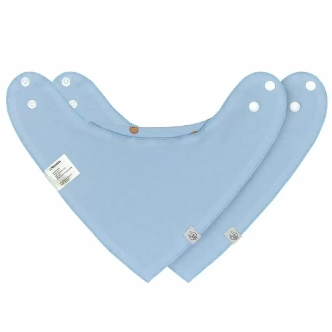 Lassig Bandana Happy Rascals/Smile Sky Blue (2St) - Stijlvol & Praktisch