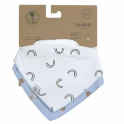 Lassig Bandana Happy Rascals/Smile Sky Blue (2St) - Stijlvol & Praktisch