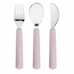 Lassig Bestekset Happy Rascals Heart Lavender - Ergonomisch & Kindvriendelijk