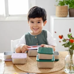 Lassig Happy Rascals Heart Lavender Snackboxen (3St) - Perfect Voor Pauzes