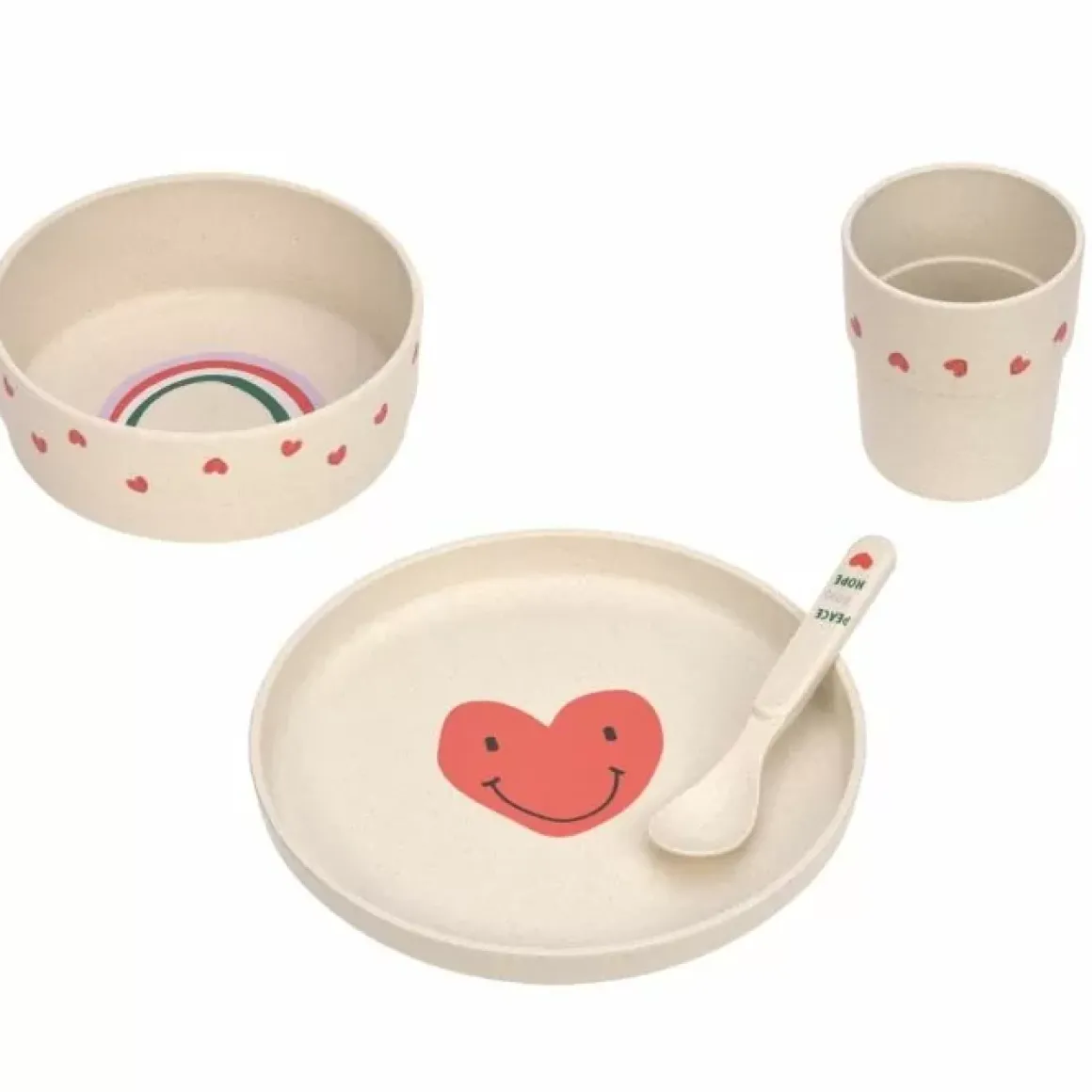 Lassig Happy Rascals Heart Lavender Serviesset - Veilig En Stijlvol