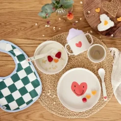 Lassig Happy Rascals Heart Lavender Serviesset - Veilig En Stijlvol