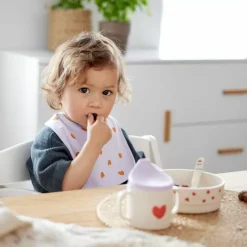 Lassig Happy Rascals Heart Lavender Serviesset - Veilig En Stijlvol