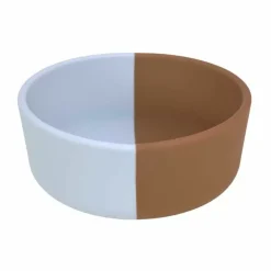 Lassig Happy Rascals Smile Sky Blue Siliconen Kom - Vrolijk & Veilig