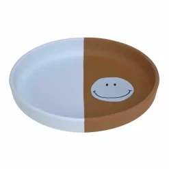 Lassig Happy Rascals Smile Sky Blue Siliconen Bord - Plezierig Eten