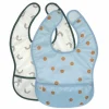 Lassig Happy Rascals Smile Sky Blue Slabben (2St) - Perfect Voor Onderweg