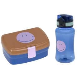 Lassig Lunchbox En Drinkbeker Little Gang Smiley Caramel