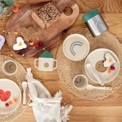 Lassig Serviesset Happy Rascals Smile Sky Blue - Functioneel En Vrolijk