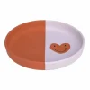 Lassig Silicone Bord Happy Rascals Heart Lavender - Veilig & Flexibel