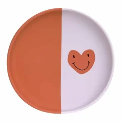 Lassig Silicone Bord Happy Rascals Heart Lavender - Veilig & Flexibel