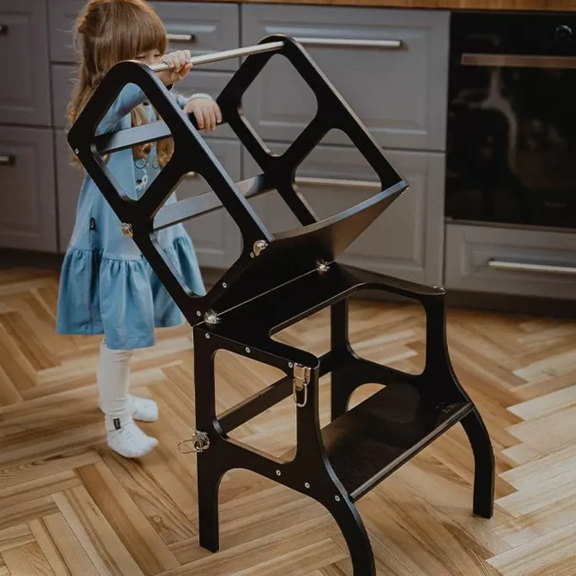 Learning Tower Step'N Sit Zwart Ette Tete