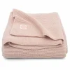 Ledikantdeken Basic Knit Pale Pink Jollein