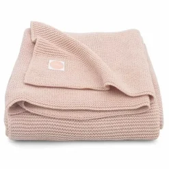 Ledikantdeken Basic Knit Pale Pink Jollein